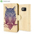 Create and Case HTC One M9 Tasche im BuchDesign Warrior Owl 1