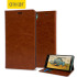 Olixar Leather-Style Sony Xperia C4 Wallet Stand Case - Light Brown 1