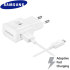 Official Samsung Fast Charger EU Wall Plug & Micro USB Cable - White 1