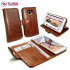 Tuff-Luv Vintage Leather Samsung Galaxy S6 Wallet Case - Brown 1
