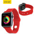 SCRAP Olixar Silicone Rubber Apple Watch Sport Strap - 38mm - Red 1