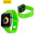 Soft Silicone Rubber Apple Watch Sport Strap - 42mm - Groen  1