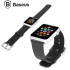  Baseus Apple Watch Premium Leather Strap - 42mm - Zwart  1