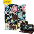 Olixar Floral Fabric Samsung Galaxy S6 Wallet Case - Black 1
