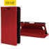 Olixar Leather-Style Sony Xperia Z3 Compact Wallet Stand Case - Red 1