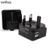 Veho VAA-009 Folding Dual USB Mains Adapter Plug - 2.1A 1