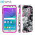 Speck CandyShell Inked Samsung Galaxy S6 Case - Floral Pink / Grey 1