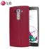 LG G4 Burgundy Red Leather Replacement Back Cover 1
