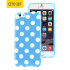 Coque iPhone 6S Plus / 6 Plus Polka Dot Olixar FlexiShield - Bleue 1