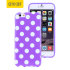 Polka Dot FlexiShield iPhone 6S / 6 Gel Case - Purple 1
