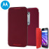 Official Motorola Moto G 3rd Gen Flip Shell Cover - Crimson 1