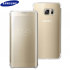 Funda Oficial Samsung Galaxy S6 Edge+ Clear View Cover - Dorada 1