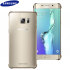 Original Samsung Galaxy S6 Edge+ Clear Cover Case in Gold 1