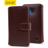 Olixar Premium Genuine Leather Microsoft Lumia 640 Wallet Case - Brown 1