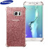 Offizielles Samsung Galaxy S6 Edge+ Glitter Cover Case Hülle in Pink 1