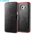Verus Dandy Leather-Style Samsung Galaxy S6 Edge Wallet Case - Black 1
