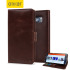 Olixar Samsung Galaxy S6 Edge Plus Genuine Leather Wallet Case - Brown 1