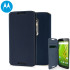 Official Motorola Moto X Play Flip Shell Cover - Navy Blue 1