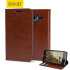 Olixar Leather-Style Samsung Galaxy Core Prime Wallet Case - Brown 1