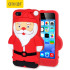 Coque 3D Santa iPhone 5S / 5 Silicone Olixar - Rouge / Noire 1