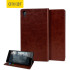 Olixar Leather-Style Sony Xperia Z5 Wallet Stand Case - Brown 1