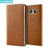 Verus Samsung Galaxy Note 5 Genuine Leather Wallet Case - Brown 1