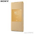 Official Sony Xperia Z5 Premium Style Cover Smart Window Case - Gold 1