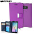 Mercury Rich Diary Samsung Galaxy S6 Premium Wallet Case - Paars 1