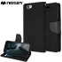 Mercury Canvas Diary iPhone 6S / 6 Wallet Case - Black / Black 1