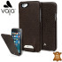 Vaja Ivo Top iPhone 6S / 6 Premium Leather Flip Case - Dark Brown 1
