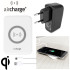 aircharge Slimline Qi Wireless Charging Pad and EU Plug - White 1