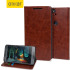 Olixar Leather-Style Nexus 6P Plånboksfodral - Brun 1