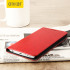 Olixar LG V10 Kunstledertasche Wallet Stand Case in Rot 1