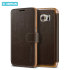 Verus Dandy Leather-Style Samsung Galaxy S6 Wallet Case - Brown 1