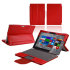 Navitech Leather-Style Microsoft Surface Pro 4 Stand Case - Red 1