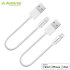 Avantree 2x MFi Lightning to USB Sync & Charge Short Cables - White 1