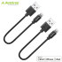 Avantree 2x MFi Lightning to USB Sync & Charge Short Cables - Black 1