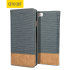 Olixar Premium Fabric iPhone 6S / 6 Wallet Case - Blue 1