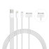 Cable de Charge 4-en-1 (Apple, Galaxy Tab, Micro USB) Blanc - 1 mètre 1