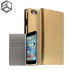 SLG Hologram Genuine Leather iPhone 6S / 6 Wallet Case - Gold 1