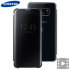 Original Samsung Galaxy S7 Edge Clear View Cover Tasche in Schwarz 1