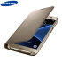 Original Samsung Galaxy S7 Tasche Flip Wallet Cover in Gold 1