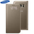 Funda Samsung Galaxy S7 Oficial LED Flip Wallet - Dorada 1