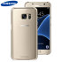 Official Samsung Galaxy S7 Clear Cover Suojakotelo - Kulta 1