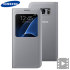 Officiële Samsung Galaxy S7 Edge S View Premium Cover Case - Zilver 1