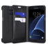 Olixar Leather-Style Samsung Galaxy S7 Edge suojakotelo - Musta 1