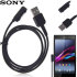 Official Sony Xperia Z3/Z2/Z1 Magnetic Charging Cable - Black 1