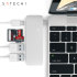 Satechi USB-C Adapter & Hub mit USB Lade- Anschluss in Silber 1