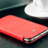 Vaja Slim Pelle iPhone 6S / 6 Premium Leather Book Flip Case - Red 1