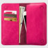 Jison Case Genuine Leather Universal Smartphone Wallet Case - Pink 1